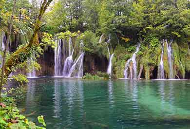 Plitvice Lake National Park Waterfall