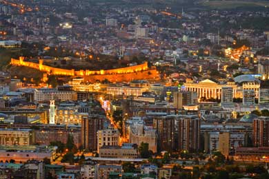 Skopje Skyline at Night